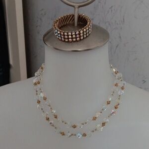 Vintage Vendome Arora borealis crystal necklace.